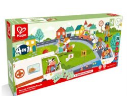 HAPE CASSE-TÊTE PROGRESSIF 4 EN 1 - 9-12-16-20 PIÈCES - VÉHICULES D'URGENCES #E1639